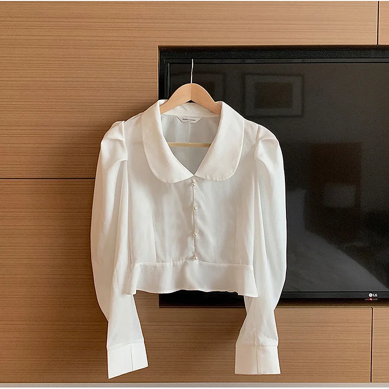 BETHQUENOY Chemisier Femme Ladies Tops Short White Blouses Women Clothes 2021 Long Sleeve Black Shirts Camisas De Mujer Blusas
BETHQUENOY Chemisier Femme Ladies Tops Short White Blouses Women Clothes 2021 Long Sleeve Black Shirts Camisas De Mujer Blusas