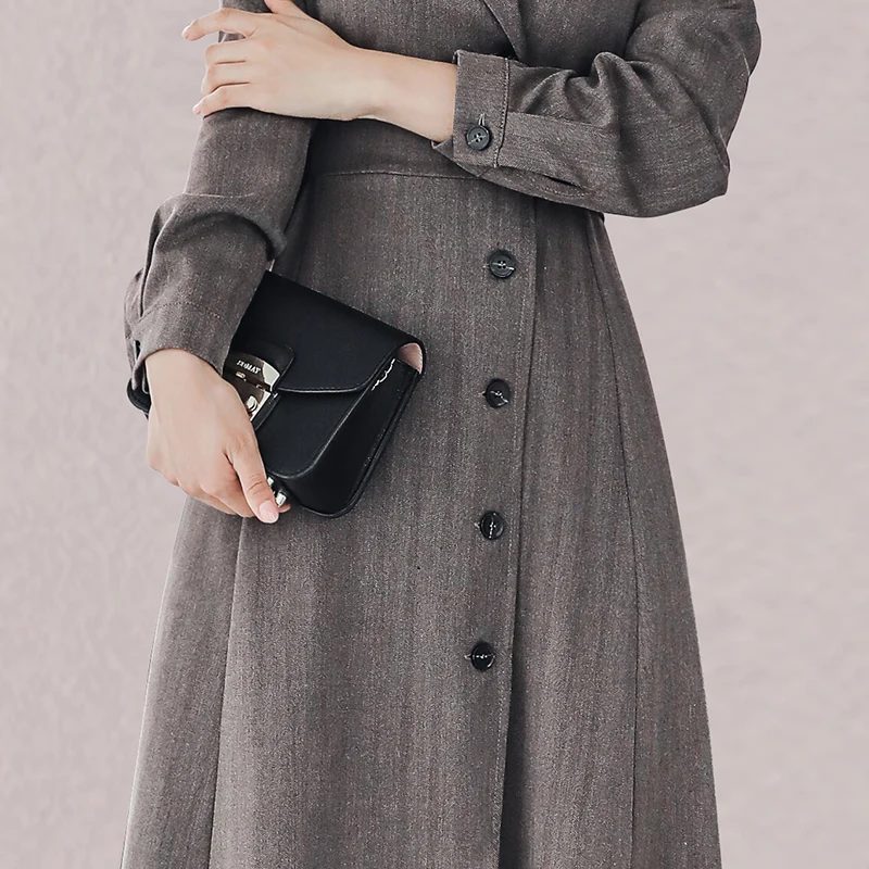 New Elegant Fashion Women Spring Autumn Blazer Collar Jacket High Waist Black Long Dress Windbreaker Coat
New Elegant Fashion Women Spring Autumn Blazer Collar Jacket High Waist Black Long Dress Windbreaker Coat