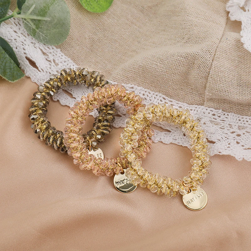 Elegant Lady Shining Crystal Elastic Hair Rope Ponytail Holder Scrunchie Rubber Bands Women Headband Fashion Hair Accessories
Elegant Lady Shining Crystal Elastic Hair Rope Ponytail Holder Scrunchie Rubber Bands Women Headband Fashion Hair Accessories