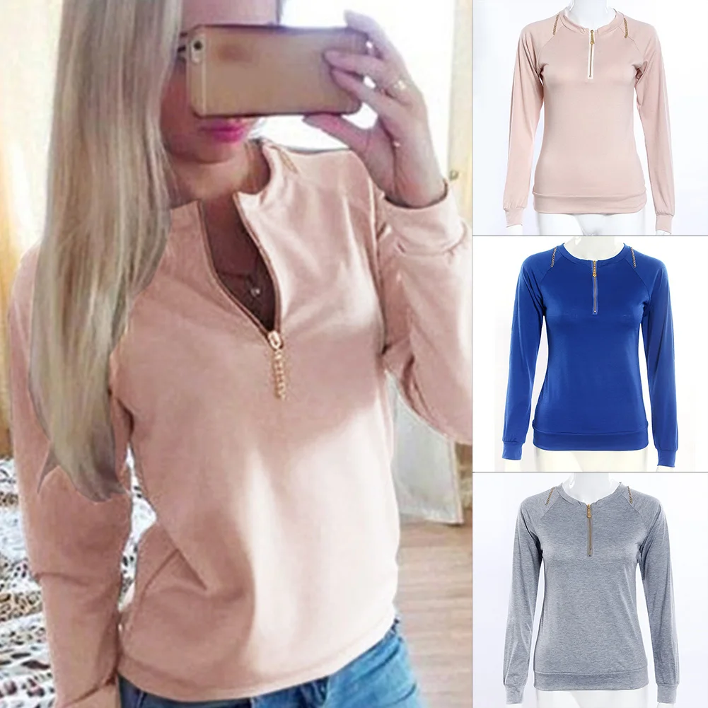 Cotton Blend Casual Spring Autumn Daily Crew Neck Long Sleeve Solid Zipper Fashion Soft Women Hoodie
Cotton Blend Casual Spring Autumn Daily Crew Neck Long Sleeve Solid Zipper Fashion Soft Women Hoodie