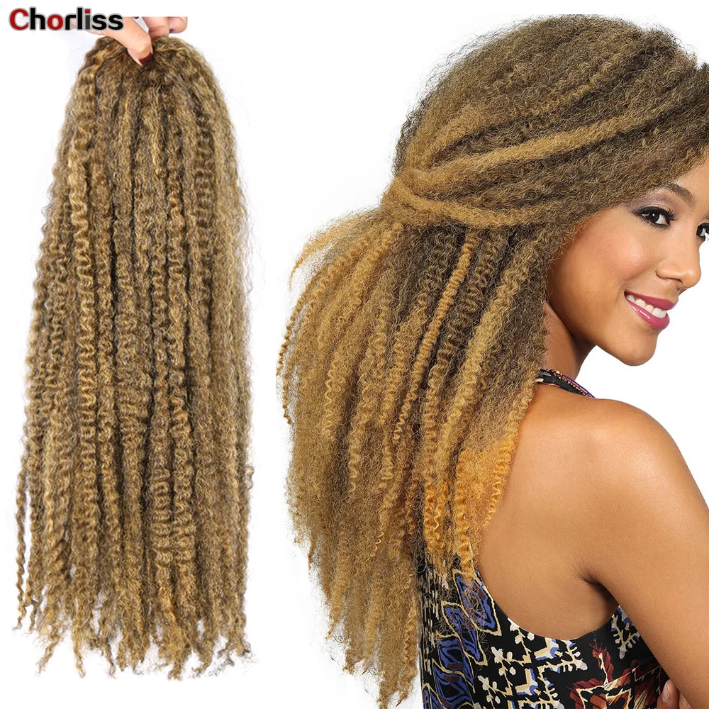 18 inch Marley Braids Hair Afro Kinky Curls Synthetic Braiding Hair Crochet Braids Hair For Women Extensions Bulk Hook Braids
18 inch Marley Braids Hair Afro Kinky Curls Synthetic Braiding Hair Crochet Braids Hair For Women Extensions Bulk Hook Braids