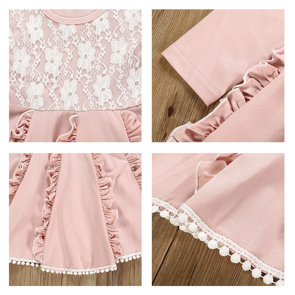 Elegant Girl Dresses Spring Autumn Lace Patchwork Pink Tutu Ball Gown 1-6 Years Kids Birthday Party Costumes
Elegant Girl Dresses Spring Autumn Lace Patchwork Pink Tutu Ball Gown 1-6 Years Kids Birthday Party Costumes