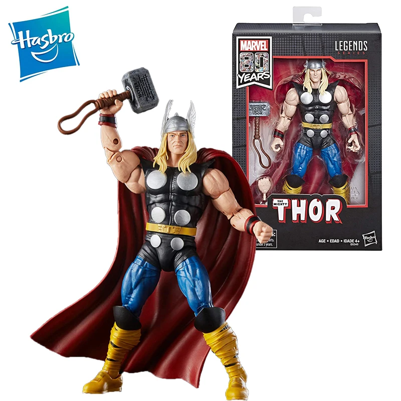 Hasbro Marvel Legend Series 80th Anniversary 6-inch Thor Action Figure Anime Model Doll Decoration Toy Children's Birthday Gift
Hasbro Marvel Legend Series 80th Anniversary 6-inch Thor Action Figure Anime Model Doll Decoration Toy Children's Birthday Gift
