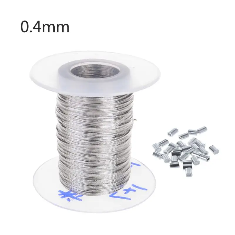 100m 304 Stainless Steel Wire Rope Soft Fishing Lifting Cable 1×7 Clothesline With 30 Aluminum Ferrules P82C
100m 304 Stainless Steel Wire Rope Soft Fishing Lifting Cable 1×7 Clothesline With 30 Aluminum Ferrules P82C