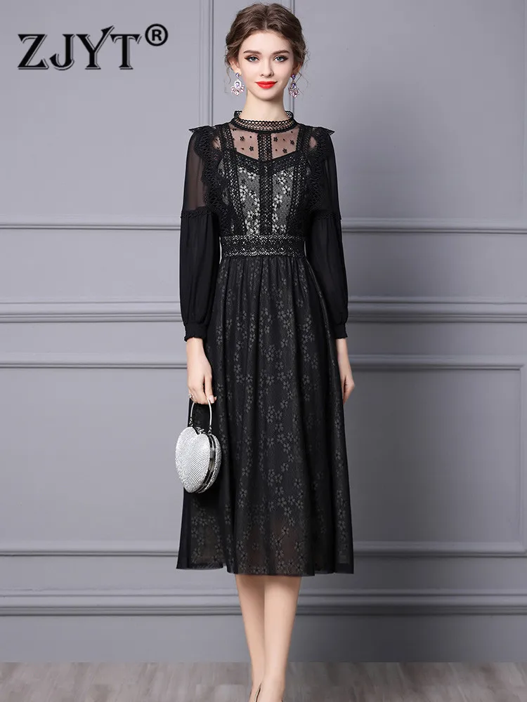 Elegant Lady See Through Sexy Midi Lace Celebrity Party Dresses for Women 2022 Spring Vestidos Long Sleeve Vintage Black Robes
Elegant Lady See Through Sexy Midi Lace Celebrity Party Dresses for Women 2022 Spring Vestidos Long Sleeve Vintage Black Robes