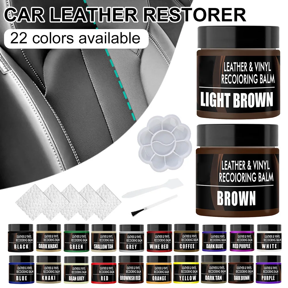 Leather Vinyl Repair Filler Compound Cream Leather Restoration Cracks Sofa Leather Seat Repair Cream 22 Color Can Choose
Leather Vinyl Repair Filler Compound Cream Leather Restoration Cracks Sofa Leather Seat Repair Cream 22 Color Can Choose