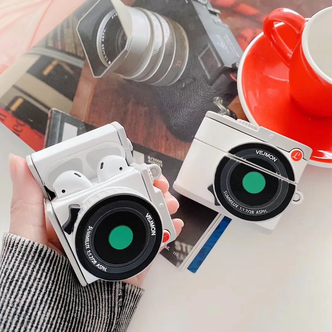 For Airpods Case 3D Camera Case For Airpods 1/2 Case Soft Silicone Earphone Headphone Cover For Airpods Pro Case air pods case
For Airpods Case 3D Camera Case For Airpods 1/2 Case Soft Silicone Earphone Headphone Cover For Airpods Pro Case air pods case