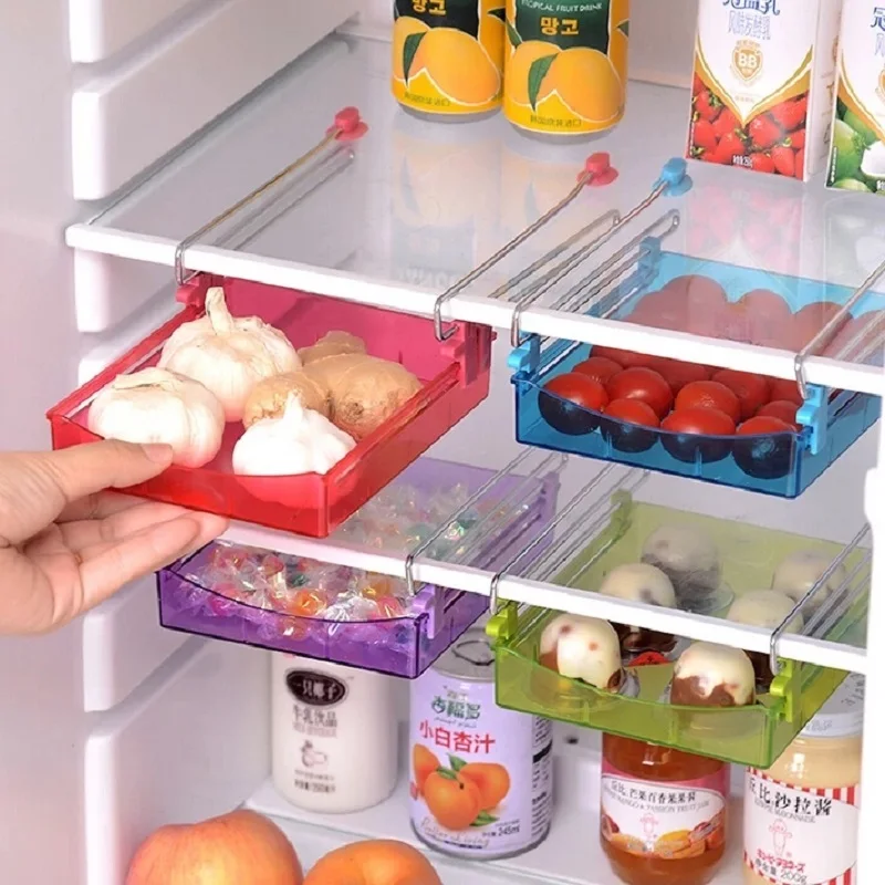 2pcs Refrigerator Storage Rack Space-saving Fruit Food Storage Box Freezer Shelf Holder Pull-out Drawer Box Kitchen Organizer
2pcs Refrigerator Storage Rack Space-saving Fruit Food Storage Box Freezer Shelf Holder Pull-out Drawer Box Kitchen Organizer