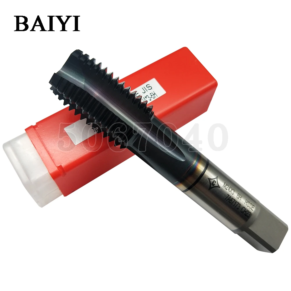 1pc Hand T24X3-HSSE-JIS Single black ring screw tip tap Metric Thread Tap 24*3 HSS Screw Tap Drill Bit Machine Plug Tap
1pc Hand T24X3-HSSE-JIS Single black ring screw tip tap Metric Thread Tap 24*3 HSS Screw Tap Drill Bit Machine Plug Tap
