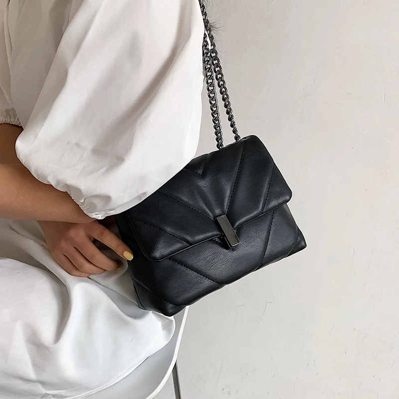 Classic Chain Design PU Leather Crossbody Bags for Women 2021 Fashion Solid Color Shoulder Handbags and Purses Female Hot
Classic Chain Design PU Leather Crossbody Bags for Women 2021 Fashion Solid Color Shoulder Handbags and Purses Female Hot