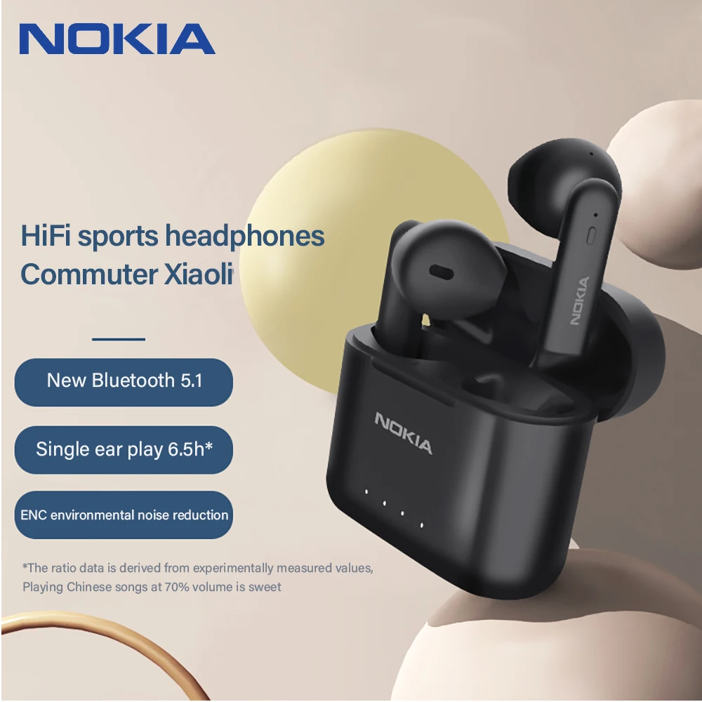 Nokia E3101 wireless headphones ENC Noise Cancelling 13mm Dynamic Earbuds Stero Low Latency Earphone bluetooth Headset
Nokia E3101 wireless headphones ENC Noise Cancelling 13mm Dynamic Earbuds Stero Low Latency Earphone bluetooth Headset