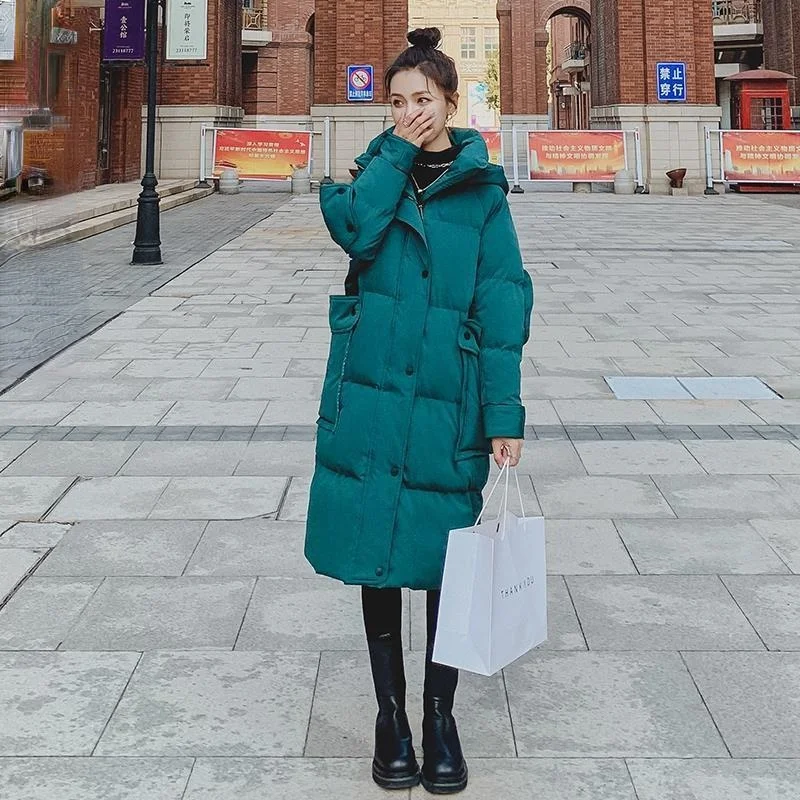 2021 Winter New Women Thick Warm Cotton-padded Long Jacket Lady Fashion Loose Hooded Coats Female Casual Solid Outerwear K36
2021 Winter New Women Thick Warm Cotton-padded Long Jacket Lady Fashion Loose Hooded Coats Female Casual Solid Outerwear K36