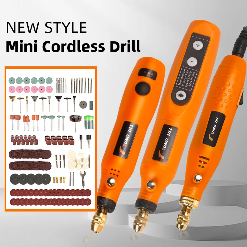 Engraving Drill Micro Rotary Tool Home DIY Mini Drill Wireless Mini Electric Grinder Set Manicure Machine Dremel Accessories Set
Engraving Drill Micro Rotary Tool Home DIY Mini Drill Wireless Mini Electric Grinder Set Manicure Machine Dremel Accessories Set