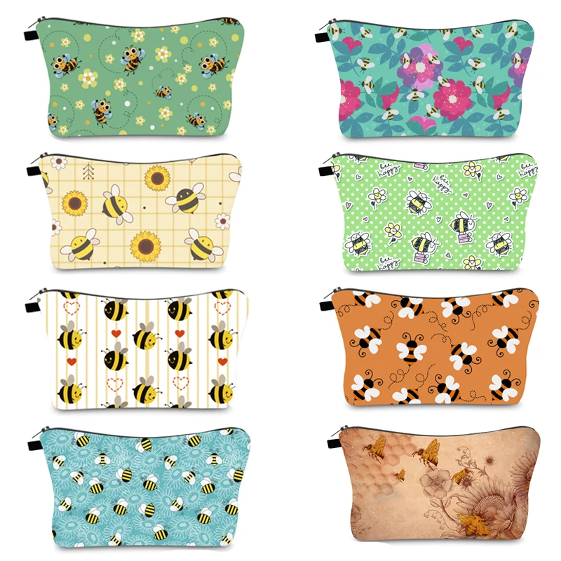 Makeup Bag With Bee Printing Pattern Cute Organizer Bag Pouchs For Travel Bags Pouch Women's Cosmetic Bag Animals Insec Print
Makeup Bag With Bee Printing Pattern Cute Organizer Bag Pouchs For Travel Bags Pouch Women's Cosmetic Bag Animals Insec Print