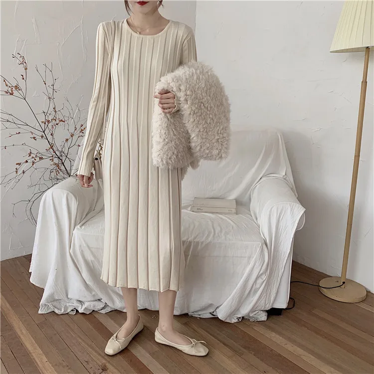 Genayooa Autumn Winter Dress Women O Neck Party Dresses Casual Knitted Robe Long Sleeve Dresses Woman Party Night 2019 Fashion
Genayooa Autumn Winter Dress Women O Neck Party Dresses Casual Knitted Robe Long Sleeve Dresses Woman Party Night 2019 Fashion