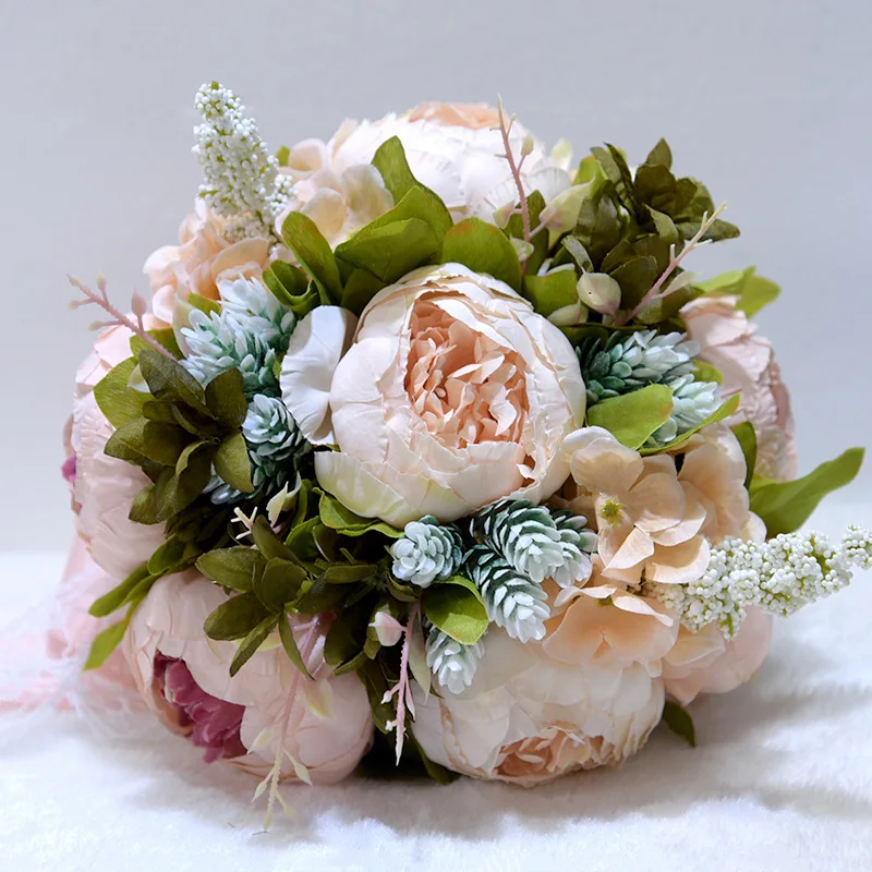 Vintage Peony Silk Flowers Bouquet Home Wedding Decoration Artificial Flowers Valentine's Day Confession Party Church PH030
Vintage Peony Silk Flowers Bouquet Home Wedding Decoration Artificial Flowers Valentine's Day Confession Party Church PH030