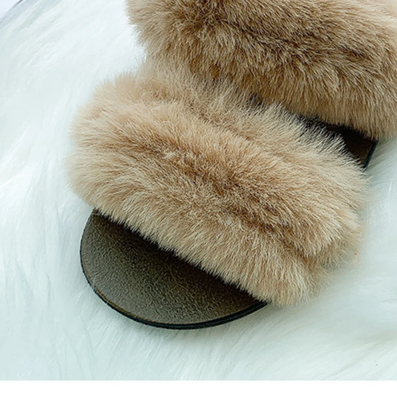 Comfortable Women Flats Female Home Slides Plush Slippers 2021 Winter Women House Furry Slippers Fashion Faux Fur Warm
Comfortable Women Flats Female Home Slides Plush Slippers 2021 Winter Women House Furry Slippers Fashion Faux Fur Warm
