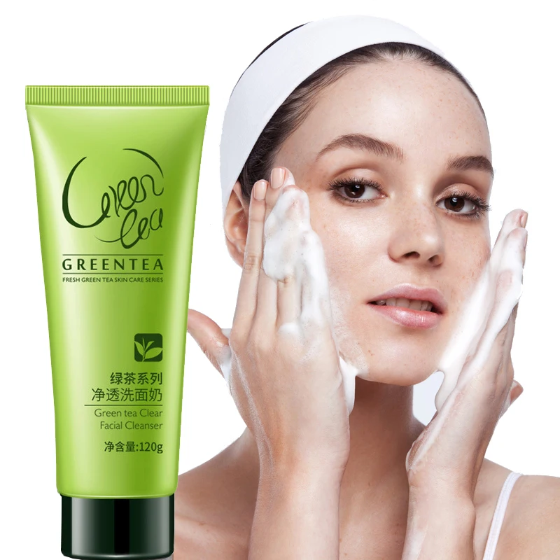 Green Tea Facial Cleanser Improve Acne Shrink pores Oil Control Nourishing Gentle Face Wash Cream Daily Washing Face
Green Tea Facial Cleanser Improve Acne Shrink pores Oil Control Nourishing Gentle Face Wash Cream Daily Washing Face