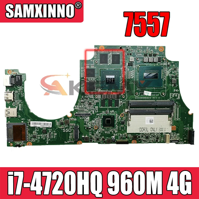 100% working for Dell Inspiron 7557 motherboard i7-4720HQ CPU 960M 4G RNXCD 0RNXCD CN-0RNXCD DA0AM9MB8D0 mainboard tested ok
100% working for Dell Inspiron 7557 motherboard i7-4720HQ CPU 960M 4G RNXCD 0RNXCD CN-0RNXCD DA0AM9MB8D0 mainboard tested ok