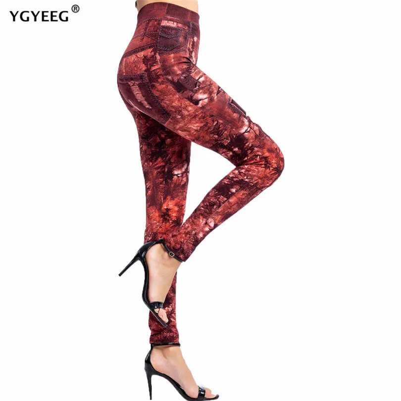 YGYEEG High Waist Faux Denim Jean Leggings Slim Elastic Seamless Skinny Pencil Pants Female Workout Running Leaf Print Clothes
YGYEEG High Waist Faux Denim Jean Leggings Slim Elastic Seamless Skinny Pencil Pants Female Workout Running Leaf Print Clothes