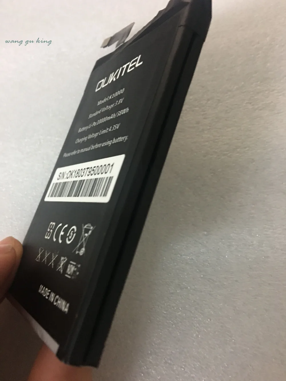 Аккумулятор двухслойный oukitel k10000 100% оригинальный аккумулятор большой емкости 10000