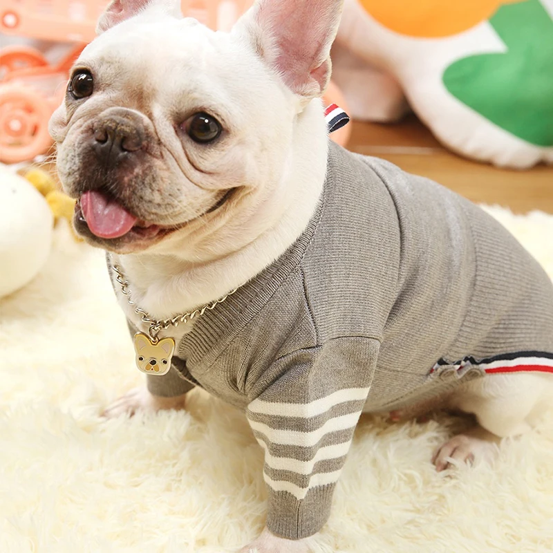 Winter Pet Dog Clothes for Small Dogs Clothing French Bulldog Striped Warm Sweater for Yorkies Chihuahua Soft Jacket PC1658
Winter Pet Dog Clothes for Small Dogs Clothing French Bulldog Striped Warm Sweater for Yorkies Chihuahua Soft Jacket PC1658