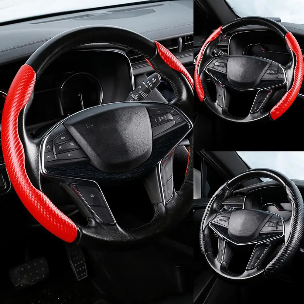 Steering Wheel Protective Cover Car Steering Wheel Protector 2pcs Universal Carbon Fiber Steering Wheel Cover Non-slip For Steer
Steering Wheel Protective Cover Car Steering Wheel Protector 2pcs Universal Carbon Fiber Steering Wheel Cover Non-slip For Steer