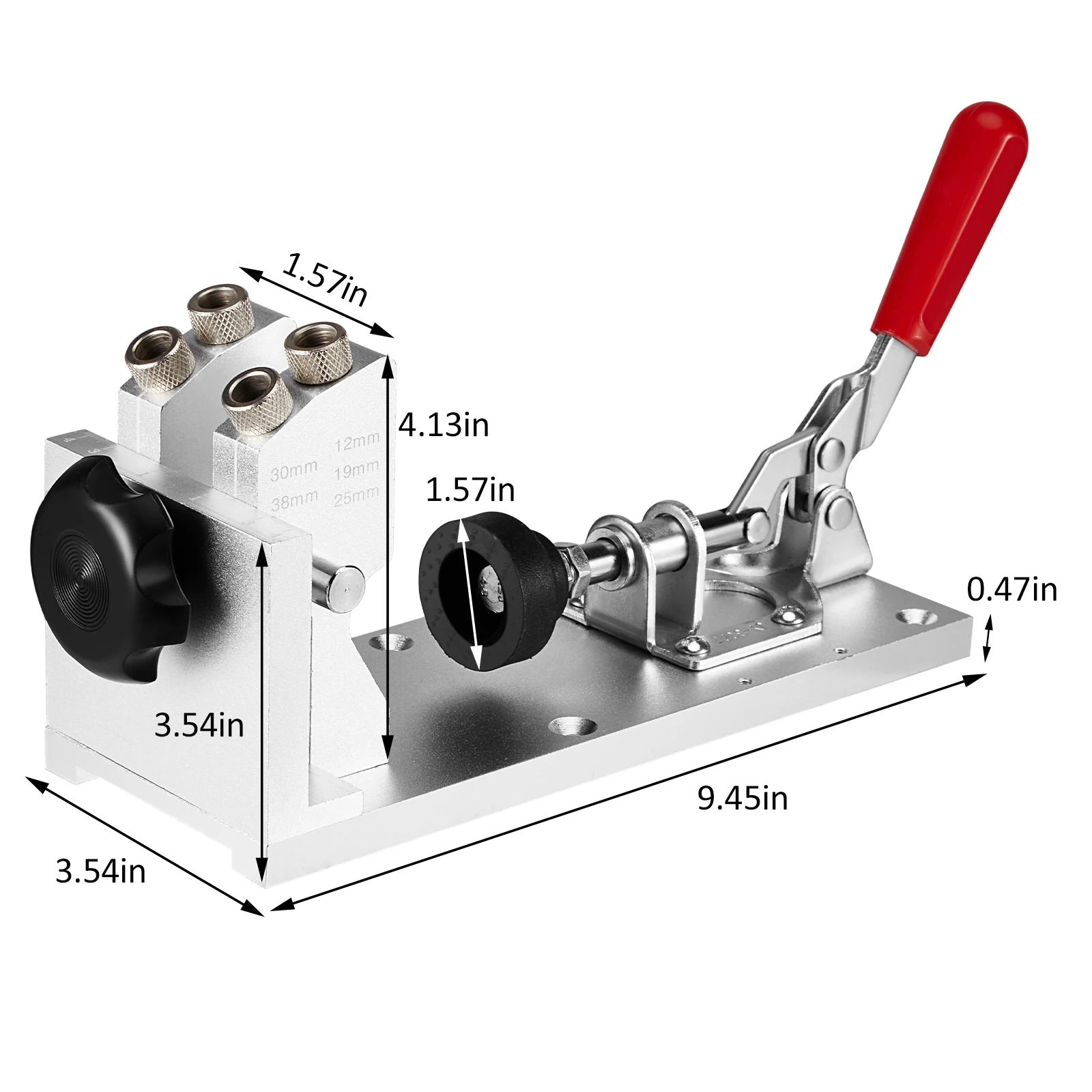 Pocket Hole Jig Kit Woodworking Fixture System Adjustable And Easy-to-use Woodworking Tools Punch Locator Drill Locator
Pocket Hole Jig Kit Woodworking Fixture System Adjustable And Easy-to-use Woodworking Tools Punch Locator Drill Locator