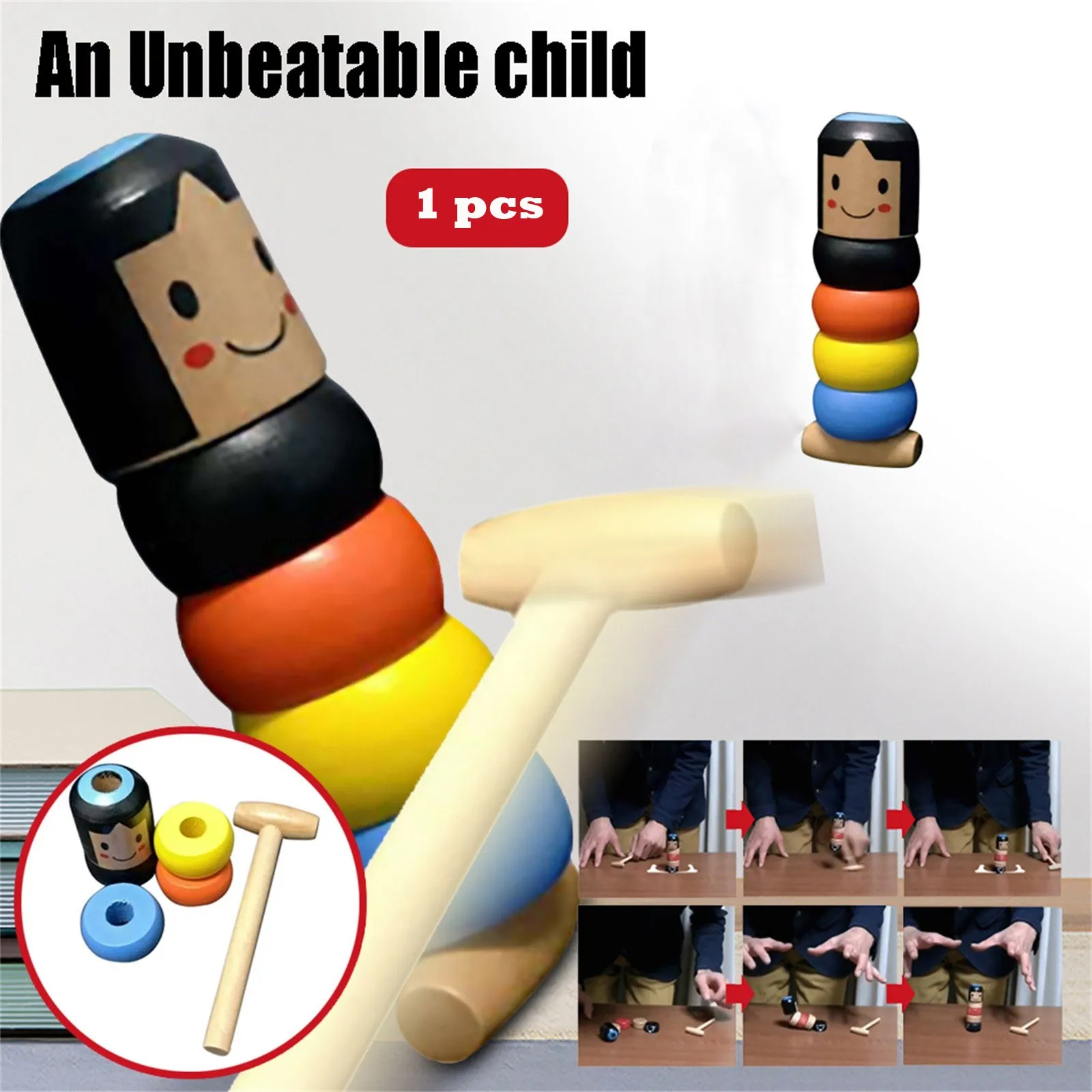 Funny Toys Immortal Daruma Unbreakable Wooden Man Magic Toys Magic Tricks Adult Game Magic Props Fun Toys for Kids Christmas Toy
Funny Toys Immortal Daruma Unbreakable Wooden Man Magic Toys Magic Tricks Adult Game Magic Props Fun Toys for Kids Christmas Toy