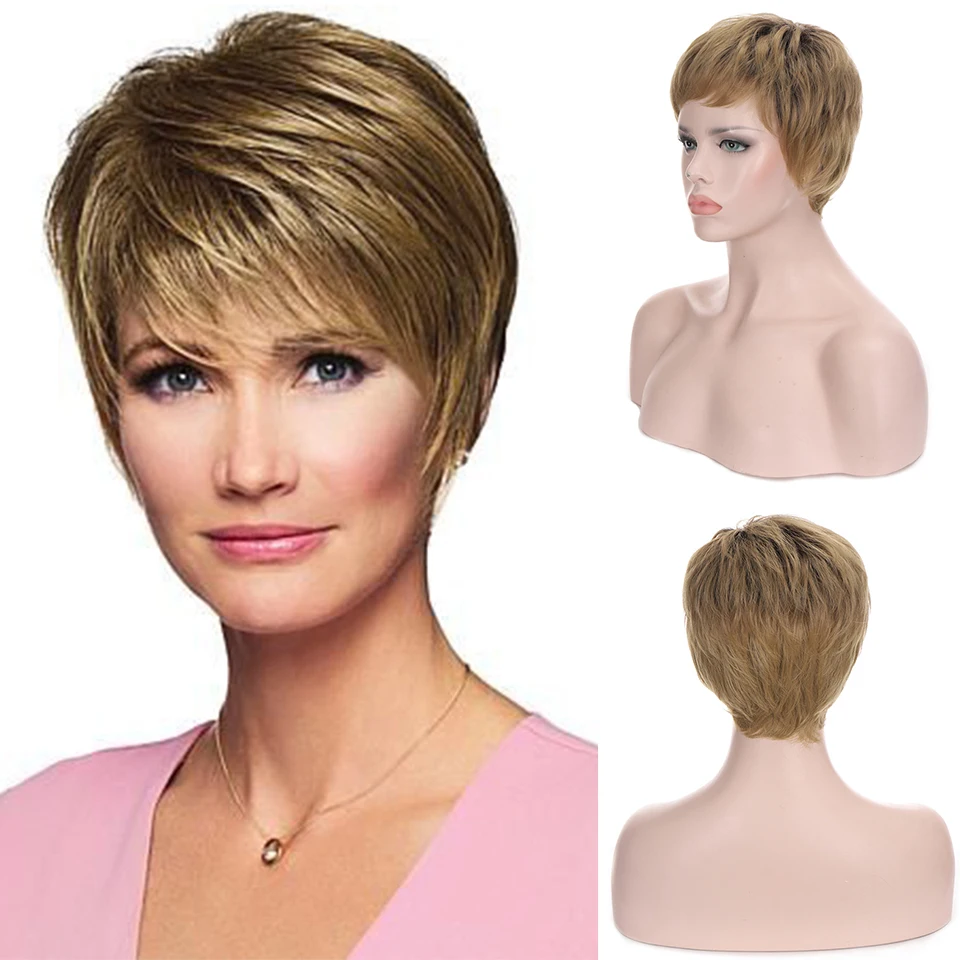 HOUYAN Short Bob Wig Ladies Synthetic Hair Ombre Brown Blond Wig Female Hair Piece
HOUYAN Short Bob Wig Ladies Synthetic Hair Ombre Brown Blond Wig Female Hair Piece