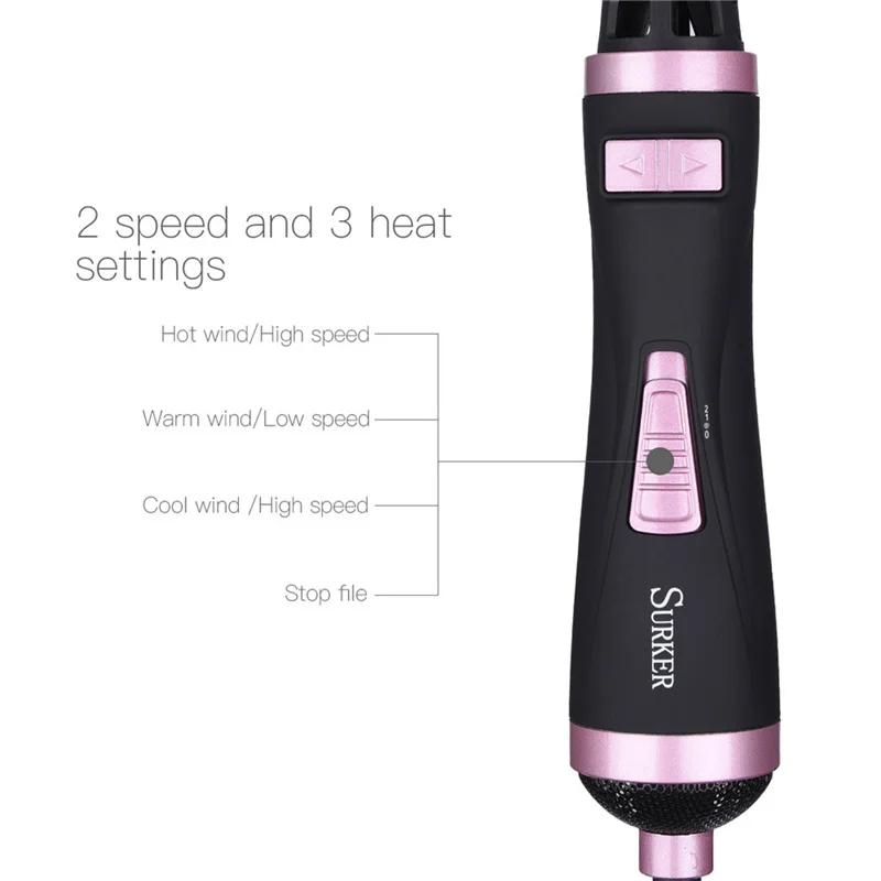 2 In 1 1000W Multifunctional Rotating Hair Curler Brush Blower Dryer Straightener Comb Styler Hair Dryer Curling Iron Dry Wet
2 In 1 1000W Multifunctional Rotating Hair Curler Brush Blower Dryer Straightener Comb Styler Hair Dryer Curling Iron Dry Wet
