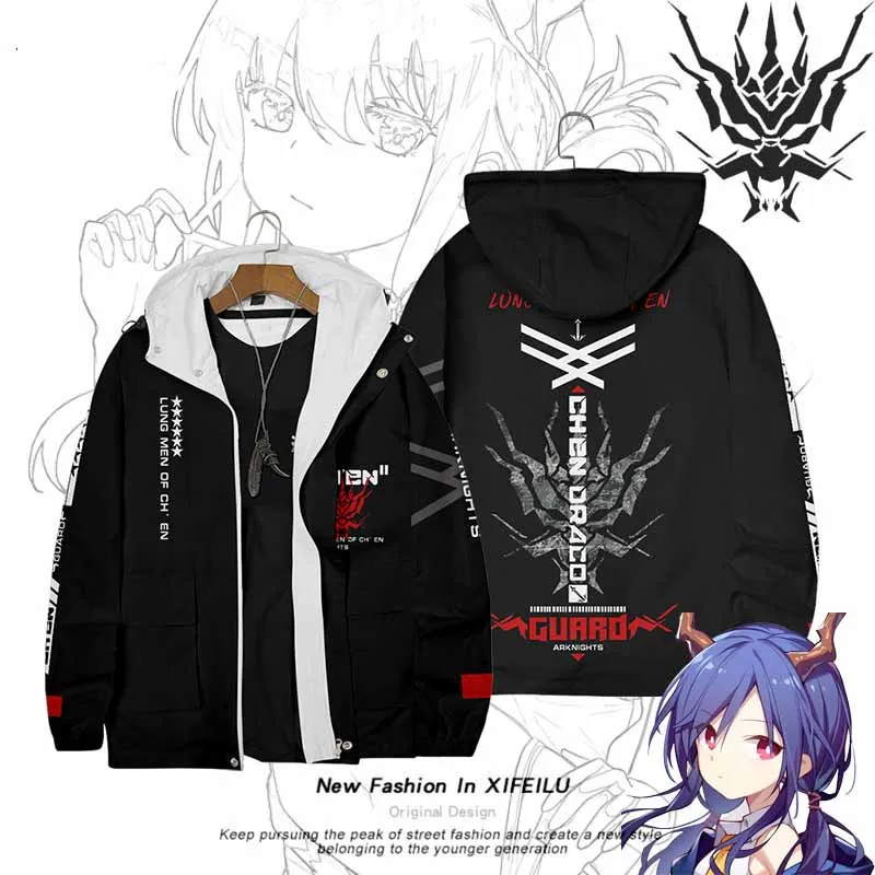 Anime Arknights Chen Casual Windbreaker Coat Men Women Student Spring Autumn Game Outerwear Loose Jacket Tops Cosplay
Anime Arknights Chen Casual Windbreaker Coat Men Women Student Spring Autumn Game Outerwear Loose Jacket Tops Cosplay