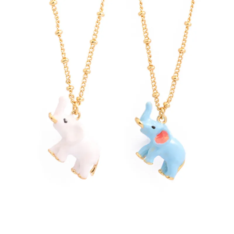Personalized Fashion Accessories Sweet wild Elephant Necklace Handmade Enamel Animal Pendant Clavicle Chain Necklace Female
Personalized Fashion Accessories Sweet wild Elephant Necklace Handmade Enamel Animal Pendant Clavicle Chain Necklace Female