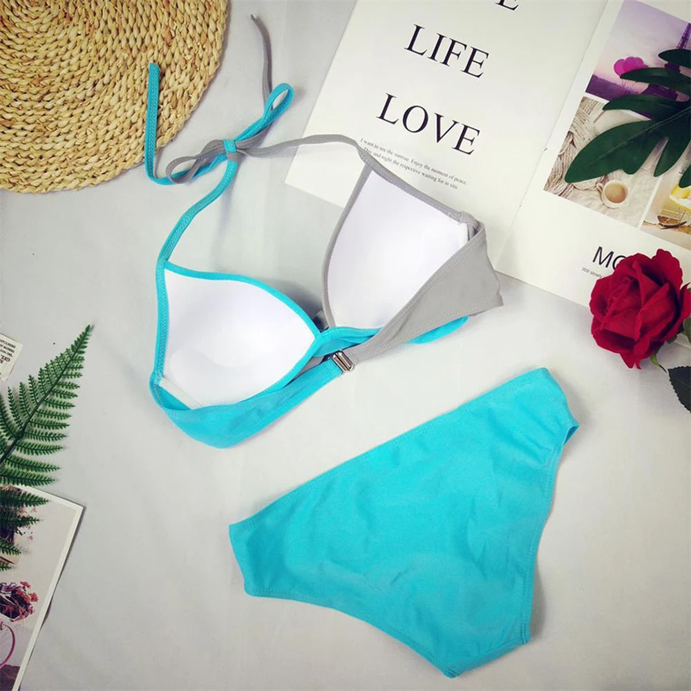 Sexy Bikini 2019 New Swimsuit Women Swimwear Bikinis Set Push Up Swim Suit Women Adult Female Splicing Backless Bandage Swimwear
Sexy Bikini 2019 New Swimsuit Women Swimwear Bikinis Set Push Up Swim Suit Women Adult Female Splicing Backless Bandage Swimwear