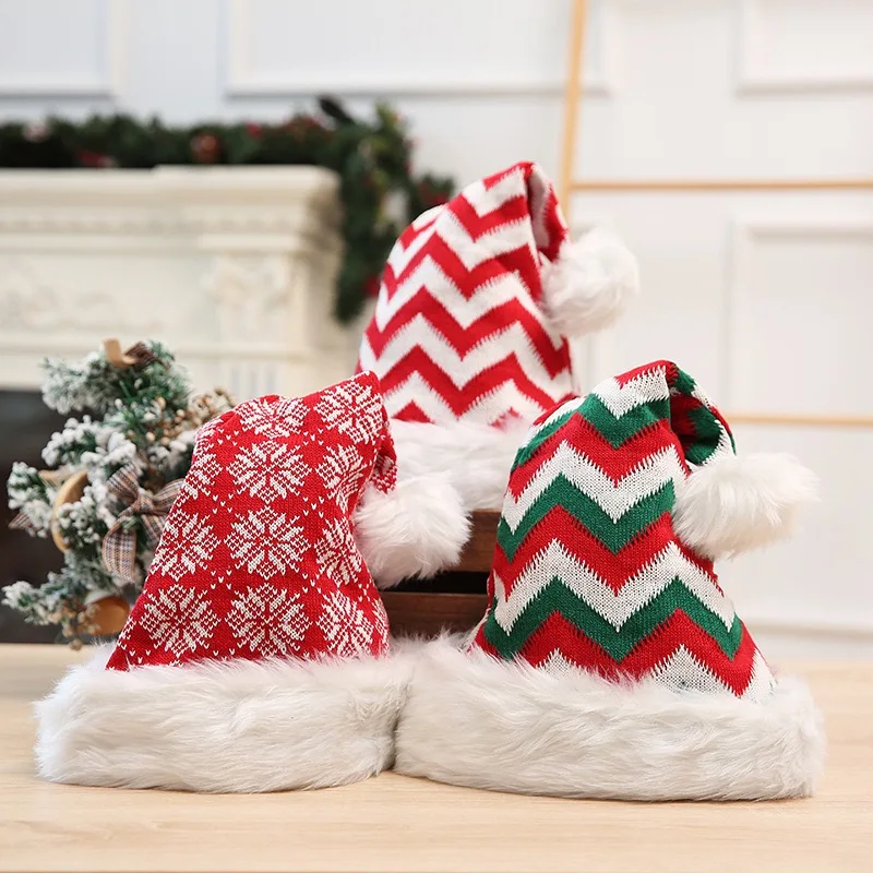 LBMY 2022 Christmas New Knitted Woolen Christmas Hat Christmas Thicken Plush Striped Hat Santa Claus Hat
LBMY 2022 Christmas New Knitted Woolen Christmas Hat Christmas Thicken Plush Striped Hat Santa Claus Hat