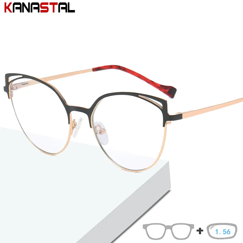 Women's Blue Light Blocking Glasses Cat Eyeglasses Frames Lady Myopia Reading Glasses Metal Leg Office Computer Eyewear 1.56
Women's Blue Light Blocking Glasses Cat Eyeglasses Frames Lady Myopia Reading Glasses Metal Leg Office Computer Eyewear 1.56