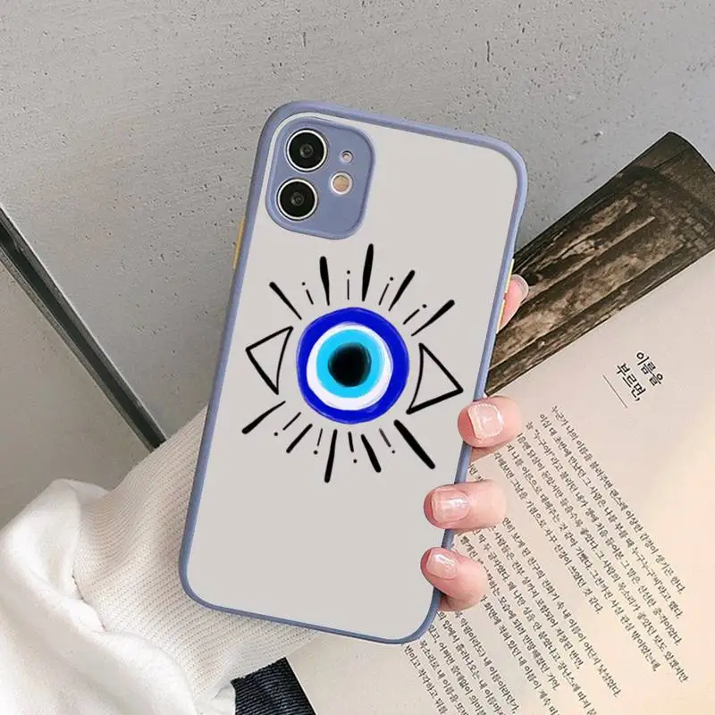 Lucky Eye Blue Evil Eye Print Phone Case Matte Bumper For iphone12 11 Pro Max X XS Max XR 7 8 Plus 12mini Translucent Cover
Lucky Eye Blue Evil Eye Print Phone Case Matte Bumper For iphone12 11 Pro Max X XS Max XR 7 8 Plus 12mini Translucent Cover