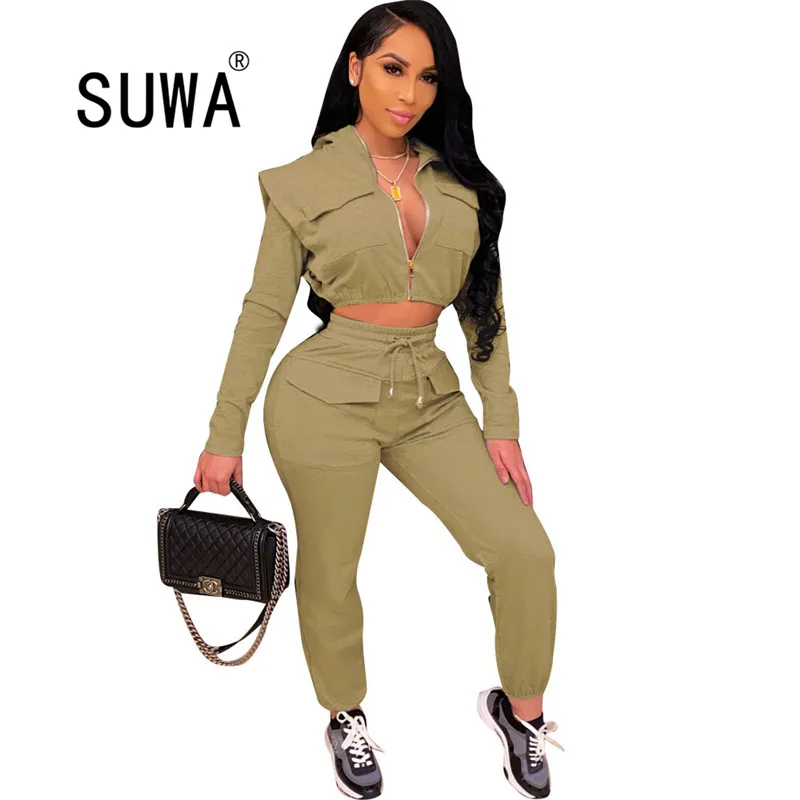 Zip Up Cropped Jacket Hooded And Joggers Sweatpants Baggy Sweat Suit 2 Two Pices Women Outfits Tracksuit Matching Sets
Zip Up Cropped Jacket Hooded And Joggers Sweatpants Baggy Sweat Suit 2 Two Pices Women Outfits Tracksuit Matching Sets