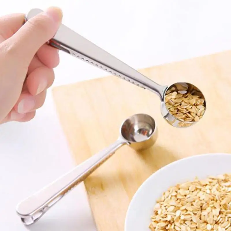 1 pc Multifunction Steel Coffee Scoop With Clip Coffee Tea Measuring Scoop 1Cup Ground Coffee Measuring Scoop
1 pc Multifunction Steel Coffee Scoop With Clip Coffee Tea Measuring Scoop 1Cup Ground Coffee Measuring Scoop