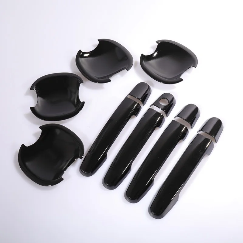 

Glossy Black Car Door Handle Cover Bowls Sticker for Toyota Corolla 2007 2008 2009 2010 2011 2012 2013 Moulding Trim
