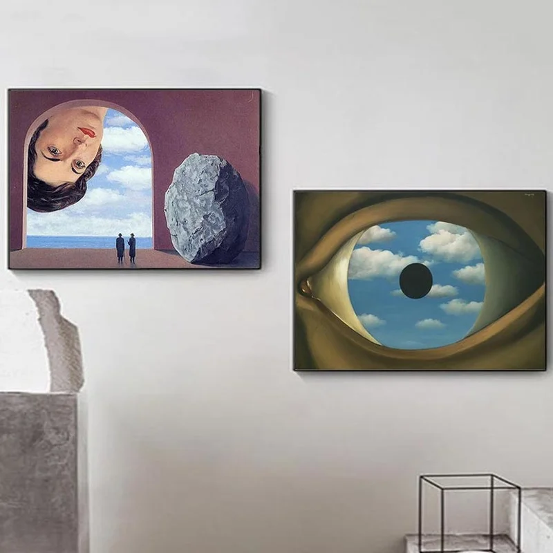 Rene Magritte Surrealism Classic Artkwork Canvas Painting Abstract Reproduct Art Posters and Prints Wall Pictures for Home Decor
Rene Magritte Surrealism Classic Artkwork Canvas Painting Abstract Reproduct Art Posters and Prints Wall Pictures for Home Decor