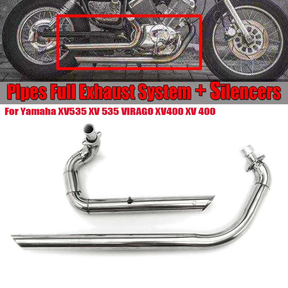For Yamaha Virago XV535 XV 535 XV400 XV 400 Motorcycle Exhaust Pipe Drag Pipes Full Muffler Exhaust System Pipe+Silencers
For Yamaha Virago XV535 XV 535 XV400 XV 400 Motorcycle Exhaust Pipe Drag Pipes Full Muffler Exhaust System Pipe+Silencers