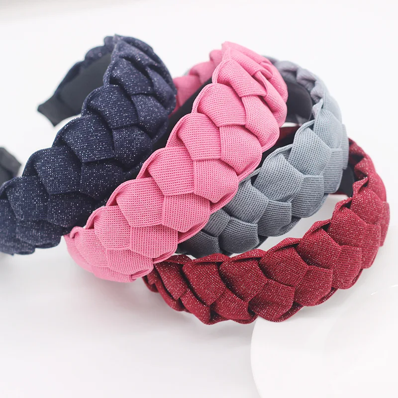 Fashion Solid Color Fabric Twist Headband For Women Handmade Colorful Wire Braid Hairband Wide Elastic Hair Hoop Hair Accessory
Fashion Solid Color Fabric Twist Headband For Women Handmade Colorful Wire Braid Hairband Wide Elastic Hair Hoop Hair Accessory