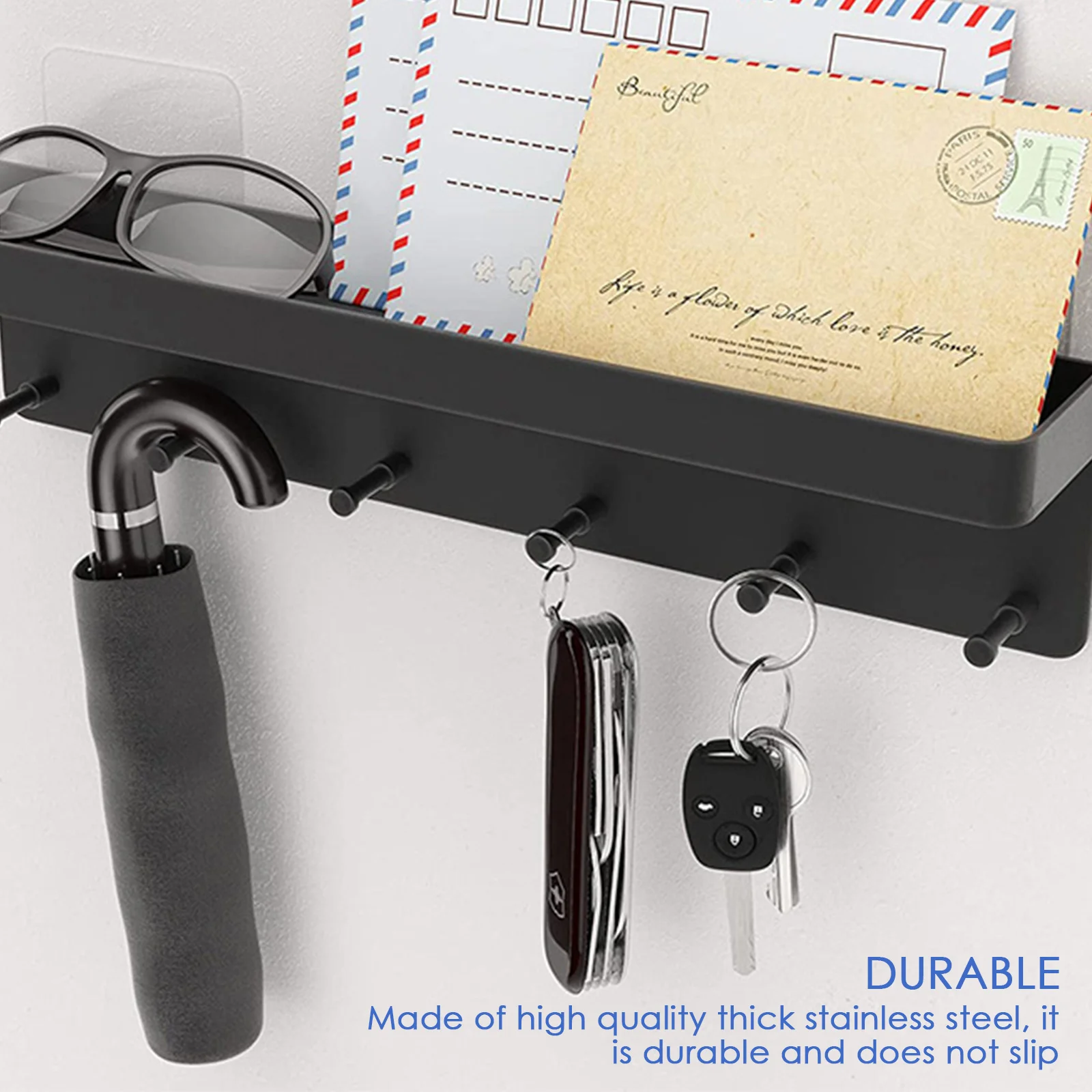 Storage Rack Key Hanger Home Wall Hallway Home Space Saving Small Bedroom Door Back Decorative Room Rack Key Hooks Stroage Rack 
Storage Rack Key Hanger Home Wall Hallway Home Space Saving Small Bedroom Door Back Decorative Room Rack Key Hooks Stroage Rack