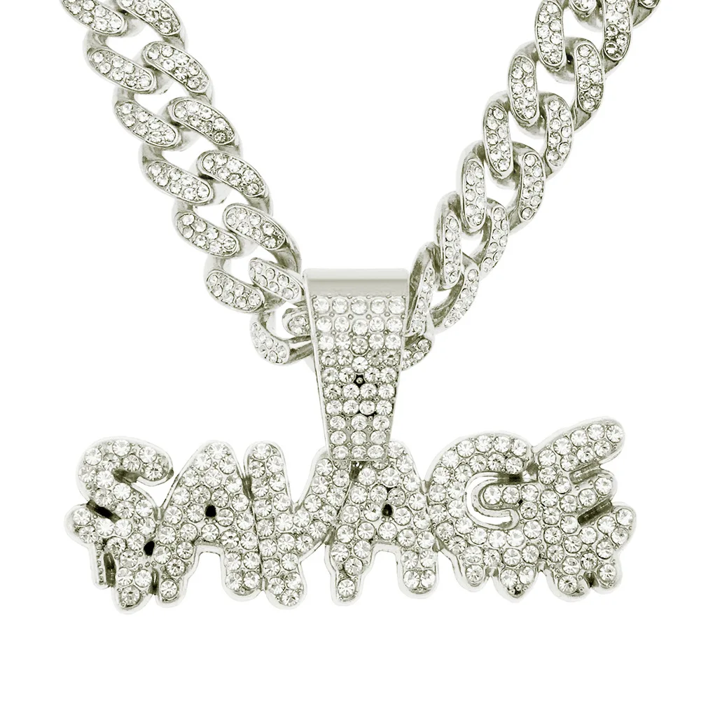 Hip-hop Personalized Men's Trend Accessories Full Diamond Monotone Pendant Cuban Chain Neckchain
Hip-hop Personalized Men's Trend Accessories Full Diamond Monotone Pendant Cuban Chain Neckchain