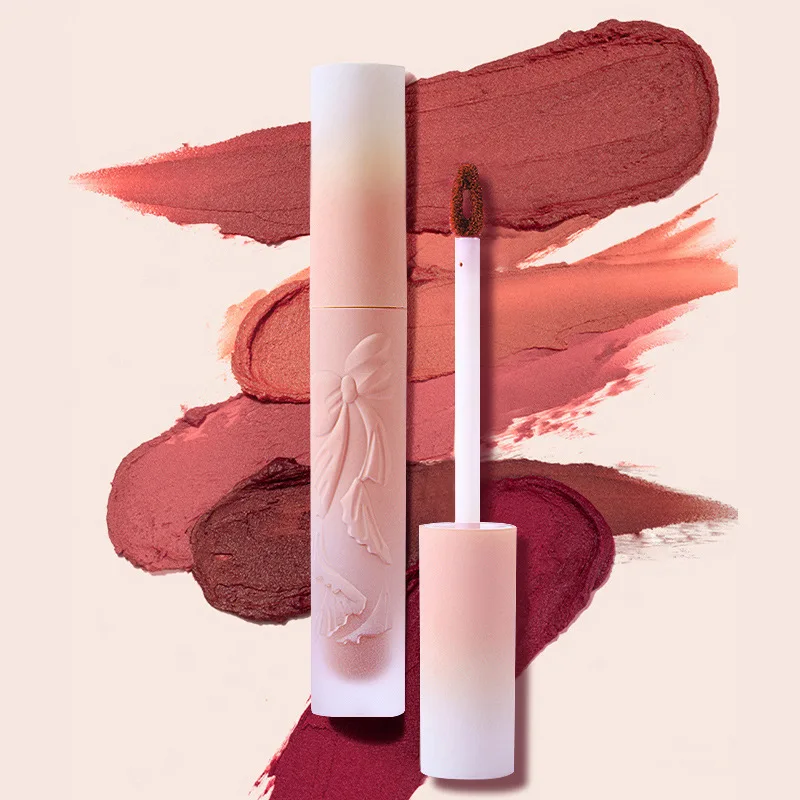 12 Colors Embossed Bow Lip Mud Matte Lip Glaze Waterproof Long Lasting Sexy Nude Pigment Makeup Beauty Lip Gloss Cosmetics
12 Colors Embossed Bow Lip Mud Matte Lip Glaze Waterproof Long Lasting Sexy Nude Pigment Makeup Beauty Lip Gloss Cosmetics