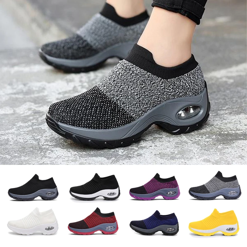 Women Tennis Shoes Air Cushion 5CM Height Increase Sports Sneakers Breathable Female Walking Sock Shoes Thick Bottom Platforms
Women Tennis Shoes Air Cushion 5CM Height Increase Sports Sneakers Breathable Female Walking Sock Shoes Thick Bottom Platforms