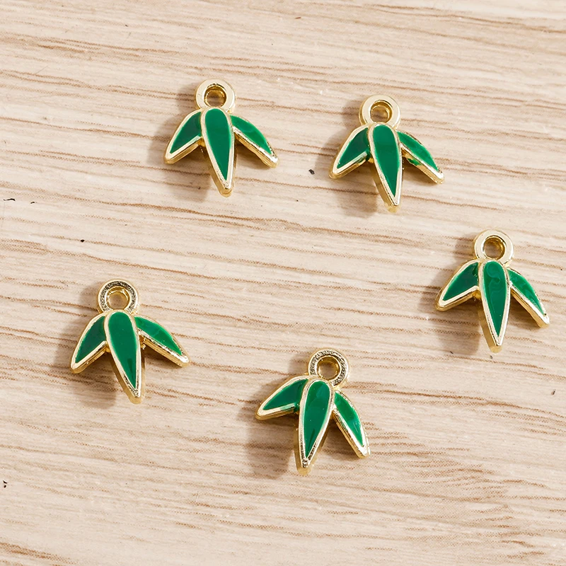 10pcs 10*11mm Small Zinc Alloy Enamel Bamboo Leaf Charms for Jewelry Making Necklaces Earrings Pendants DIY Crafts Accessories
10pcs 10*11mm Small Zinc Alloy Enamel Bamboo Leaf Charms for Jewelry Making Necklaces Earrings Pendants DIY Crafts Accessories