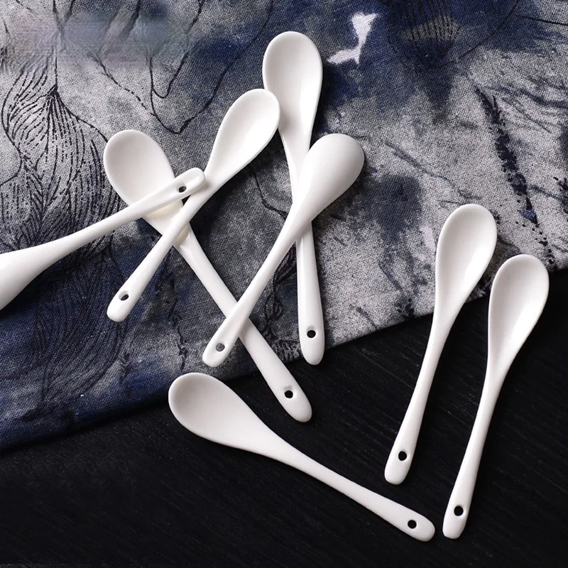 1Pc S/L Porcelain Coffee Pure White Spoons Mini Kitchen Ceramic Tea Sugar Dessert Ice Cream Spoon Bone Ceramic Flatware Dropship 
1Pc S/L Porcelain Coffee Pure White Spoons Mini Kitchen Ceramic Tea Sugar Dessert Ice Cream Spoon Bone Ceramic Flatware Dropship