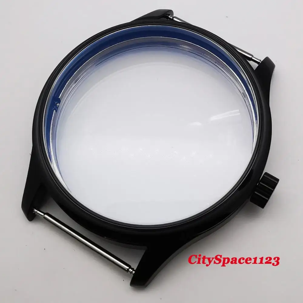 Corgeut 44mm watch parts black PVD Watch Case Fit ETA 6498 6497 ST3600 Hand Winding Movement mens wristwatch
Corgeut 44mm watch parts black PVD Watch Case Fit ETA 6498 6497 ST3600 Hand Winding Movement mens wristwatch